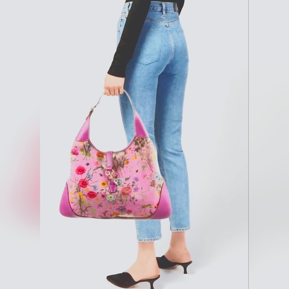 Gucci Flora Jackie Bouvier Hobo Shoulder Bag - Picture 16 of 16